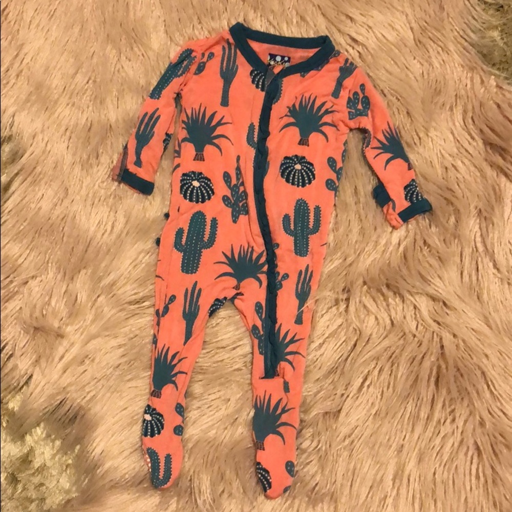 Kickee Pants cactus onsie